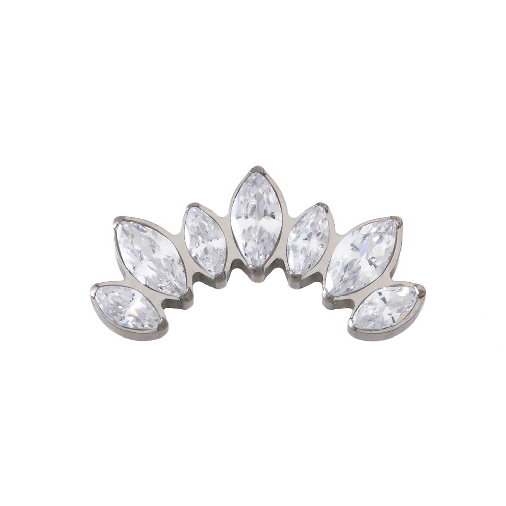 Titan Aufsatz mit sieben Lotusblüte