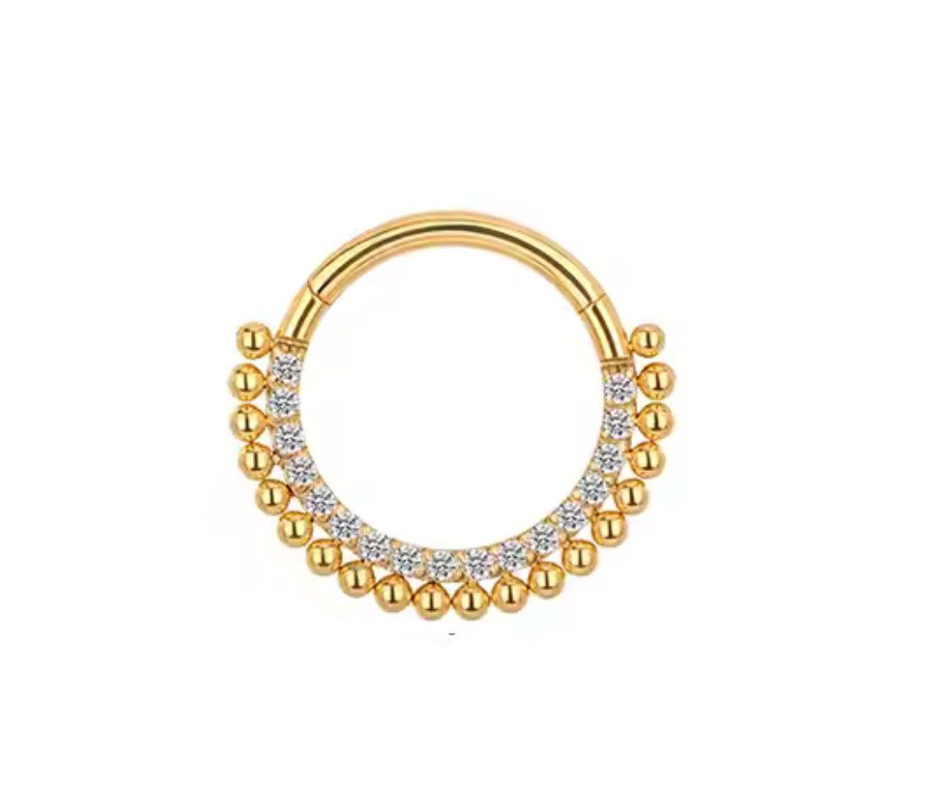 Titan Segmentring mit Kugeln