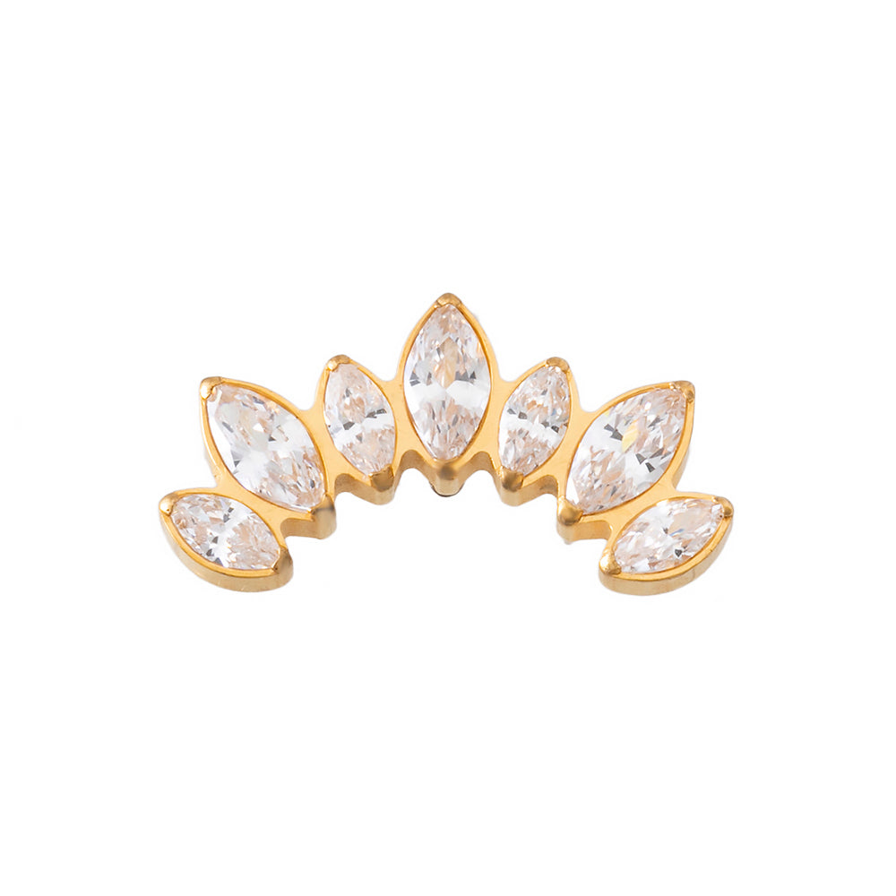 Titan Aufsatz mit sieben Lotusblüte