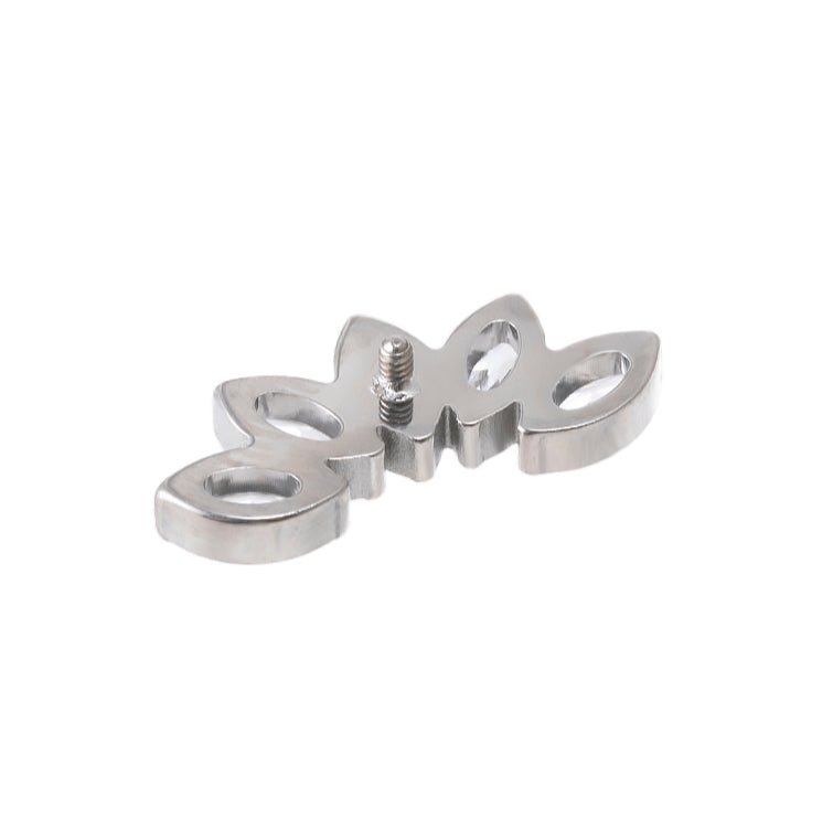 Titan-Labret mit Lotusblüten und Innengewinde