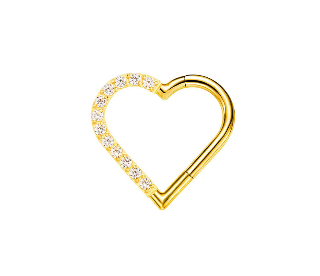 Titan - Clicker Herz eigefasste Kristallen