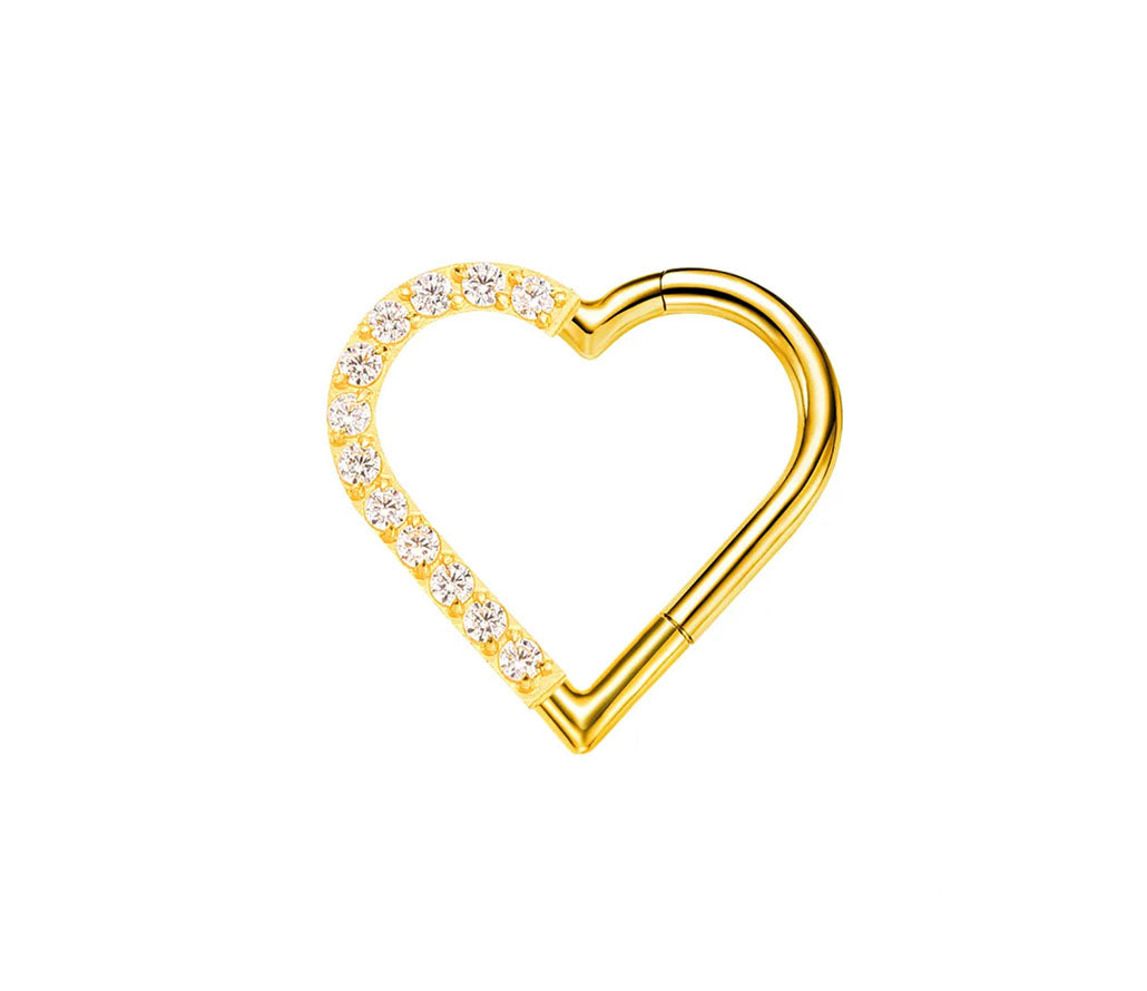 Titan - Clicker Herz eigefasste Kristallen