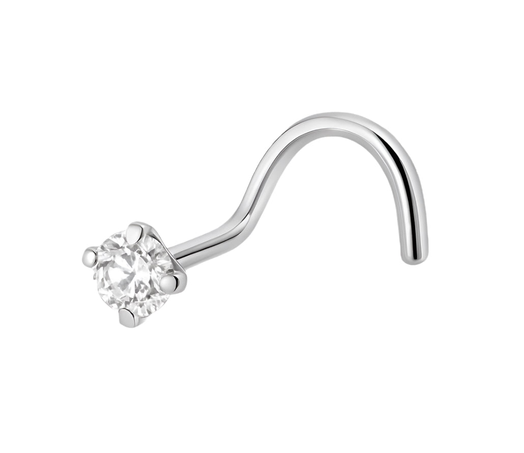 Titan Nasenstecker Spirale gefasst