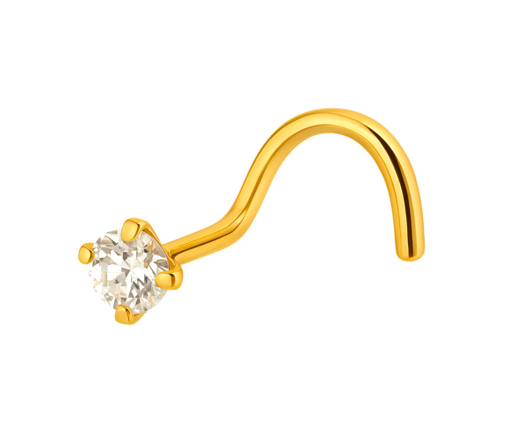 Titan Nasenstecker Spirale gefasst