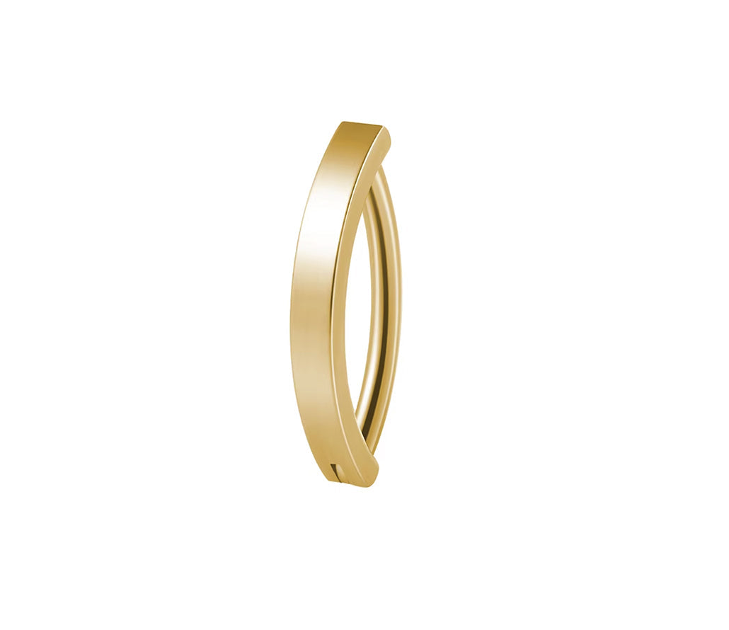 Titan Bauchnabelring mit Kristallen Clicker