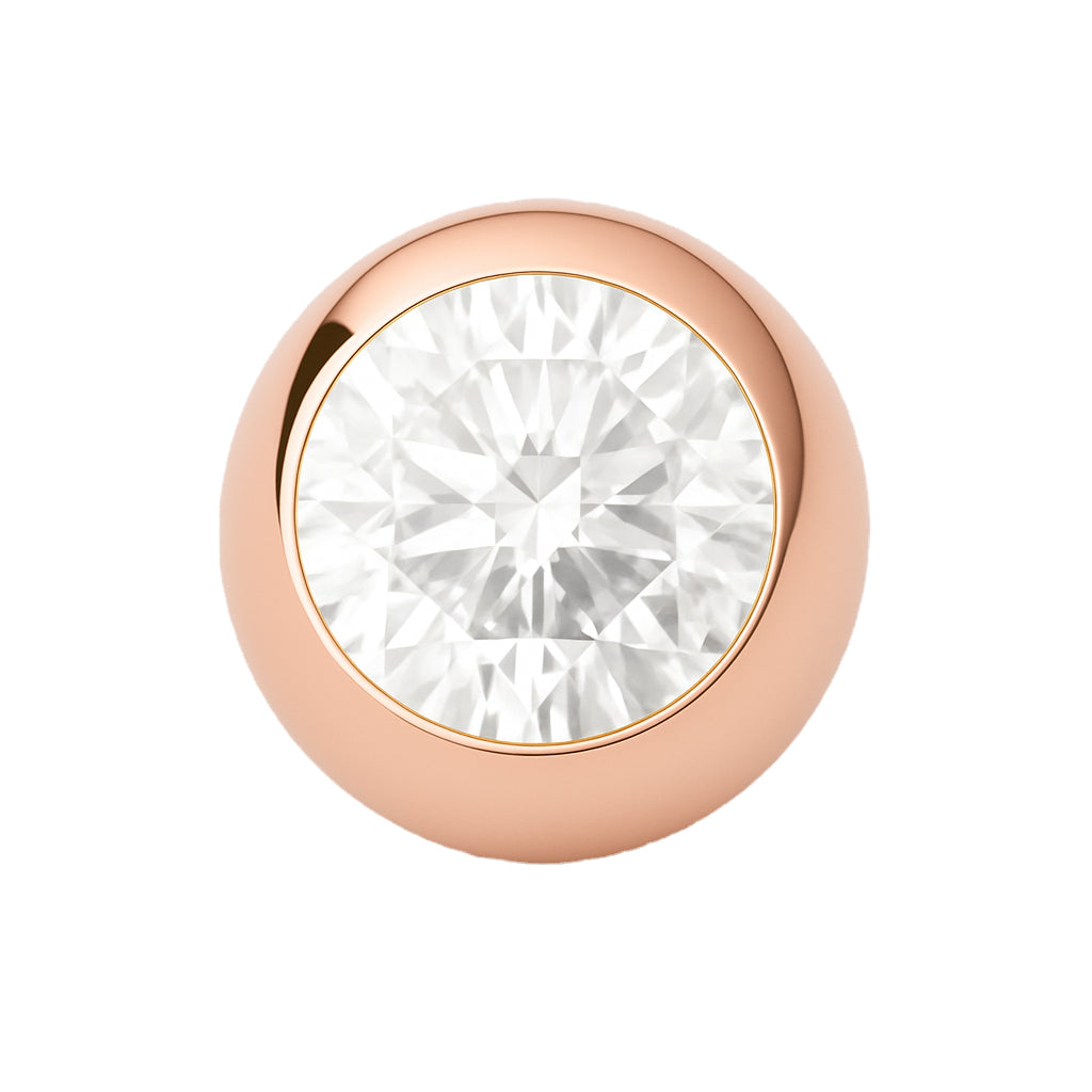 Titan Kugel mit Kristall