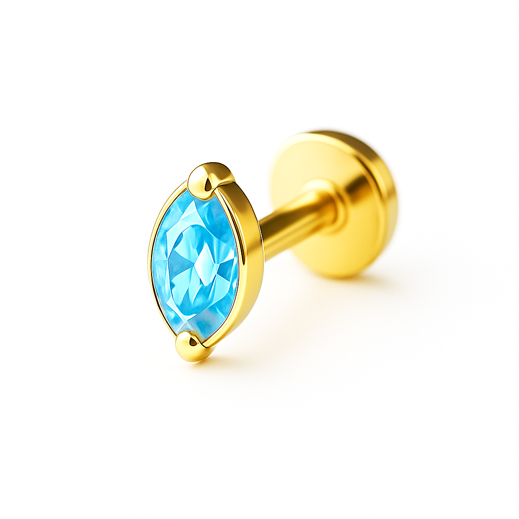 Oval Labret Innengewinde