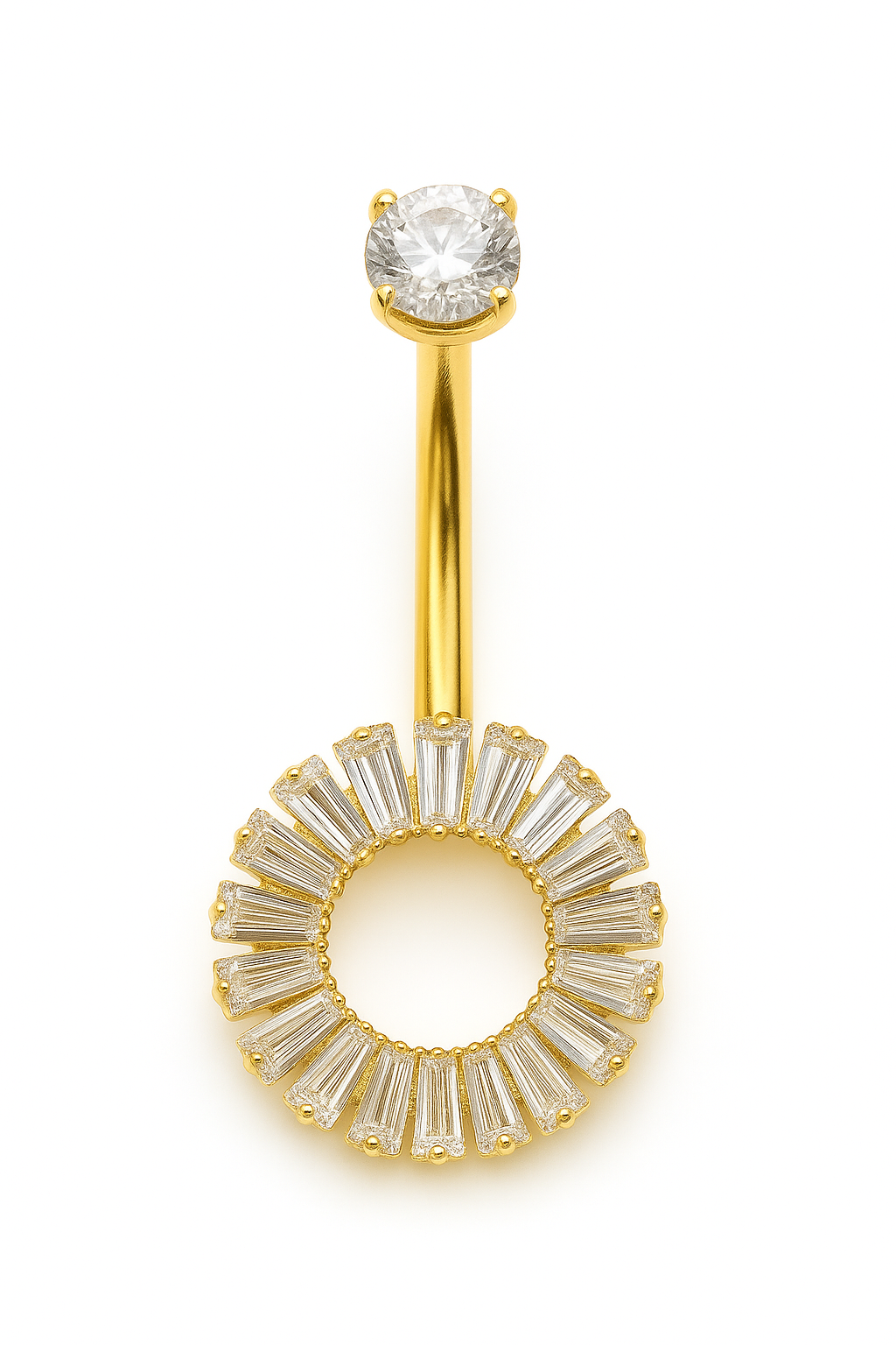 Bauchnabel piercing Sonnenkreis