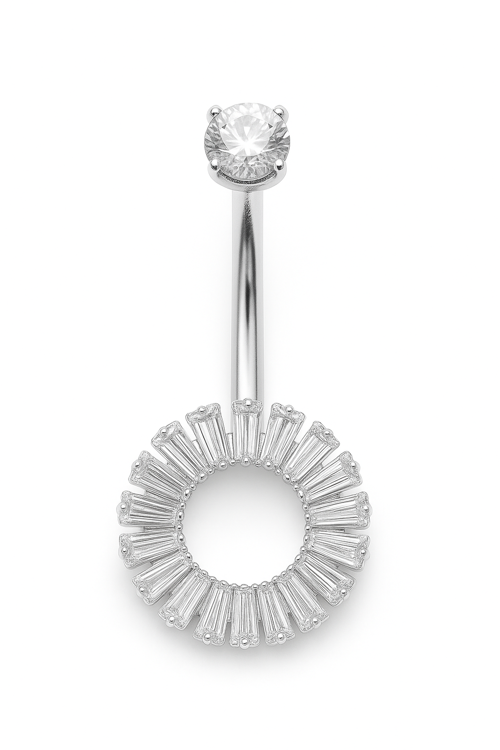 Bauchnabel piercing Sonnenkreis