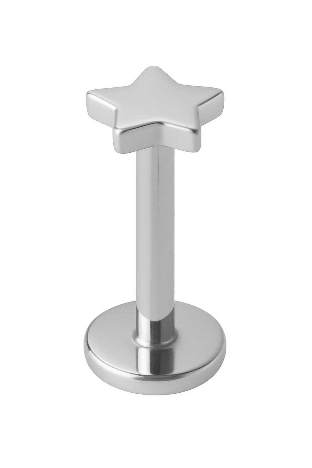 Titan Labret mit Innengewinde – Stern