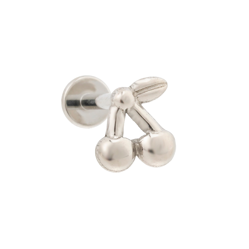 Titan Labret mit Innengewinde – Kirsche-Design