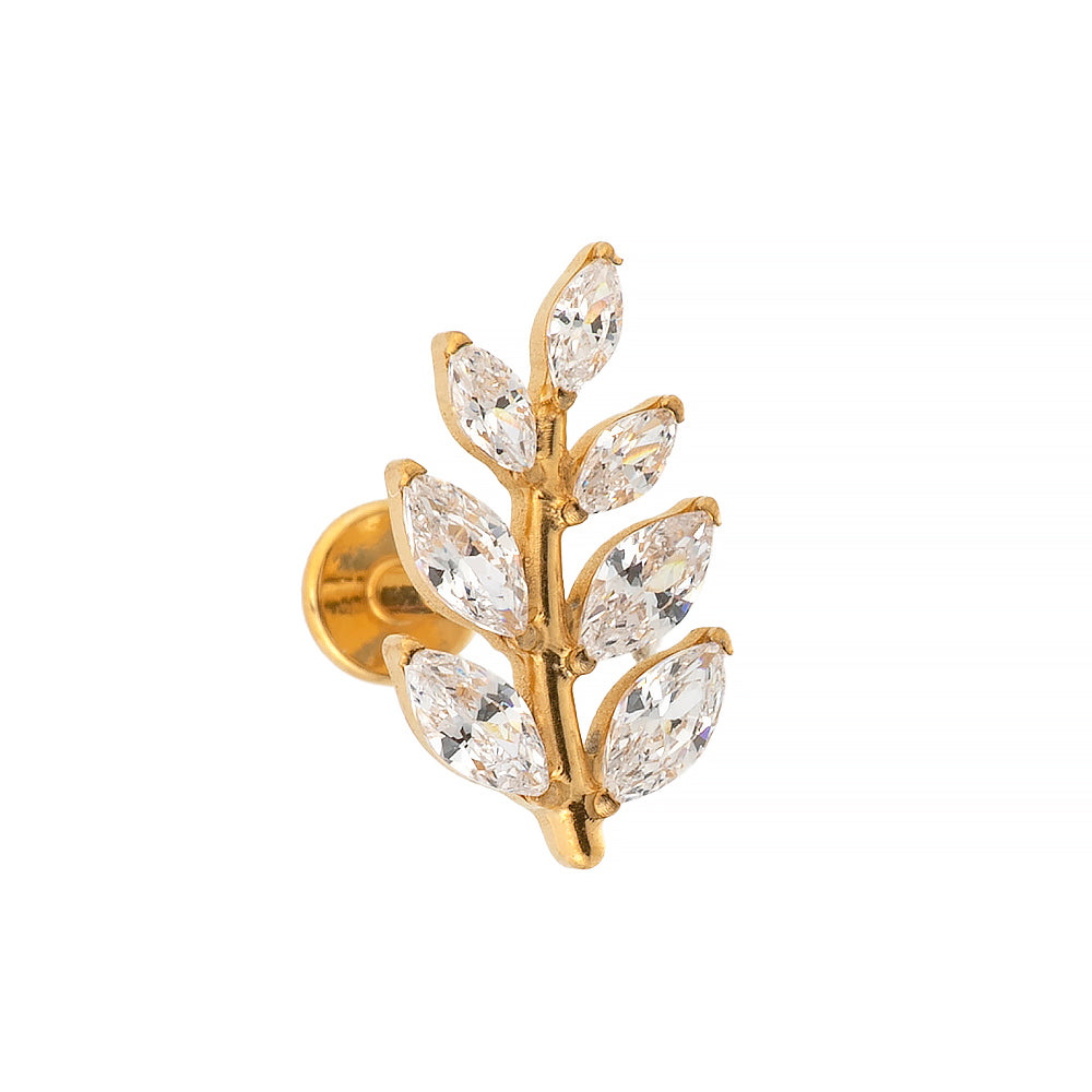 Titan Aufsatz mit Innengewinde – gebogener Zirkonia-Ast