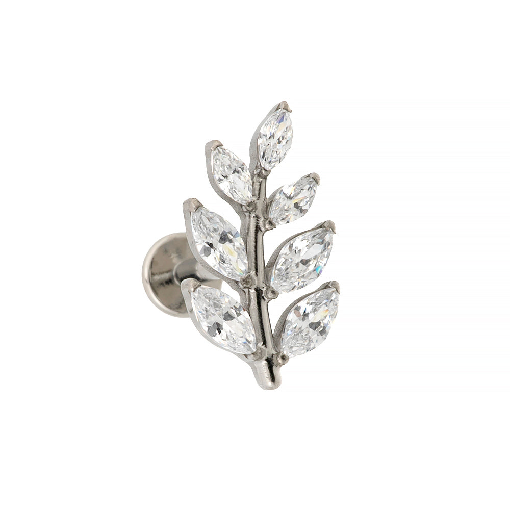 Titan Aufsatz mit Innengewinde – gebogener Zirkonia-Ast